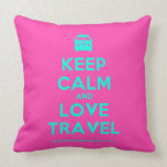 [Campervan] keep calm and love travel  Pillows