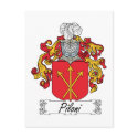 Piloni Family Crest postcards by coatsofarms Piloni Family Crest postcards