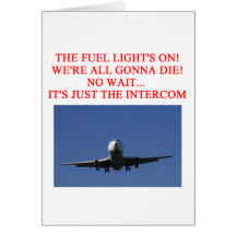 PILOT airline joke Card