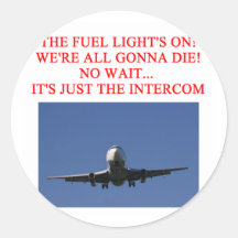 PILOT airline joke Sticker