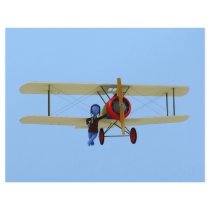 Pilot and Biplane Letterhead Template