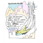 Pilot April Fools Cartoon Funny Gifts & Tees