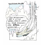 Pilot April Fools Cartoon Funny Gifts & Tees