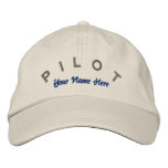 Pilot Aviator Custom Hat Embroidered Baseball Cap