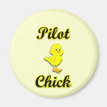 Pilot Chick Fridge Magnets