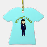 Pilot Girl Christmas Tree Ornament