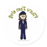 Pilot Girl Sticker