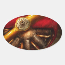 Pilot - Prop - The barnstormer Oval Sticker