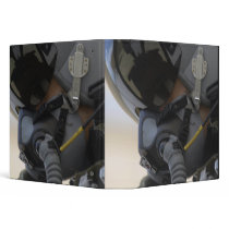 Pilot sits in his A-10 Thunderbolt II Binder