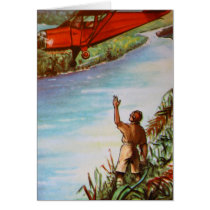 Pilot Waving Card
