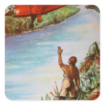 Pilot Waving Stickers
