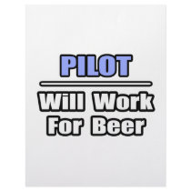 Pilot...Will Work For Beer letterhead by pilotshirts Pilot...Will Work For Beer letterhead