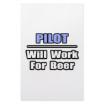 Pilot...Will Work For Beer Stationery Paper