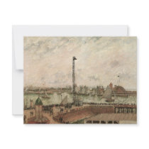Pilot's Jetty, Le Havre, Morning; Camille Pissarro Personalized Announcement