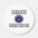Pilots Turn Me On Fridge Magnet