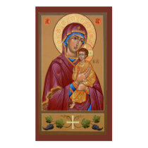 Pimen Mother of God Mini-Prayer Card Business Card
