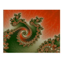 Pimento Olive Triple Twirl Postcard