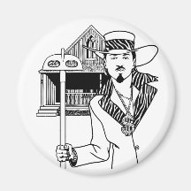 Pimp and Hoe Fridge Magnet