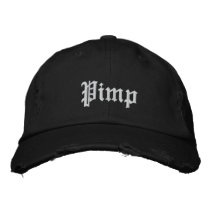 Pimp embroidered hats