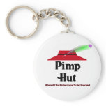 Pimp Hut Pizza Hut Spoof Bitches Get Smacked Key Chains