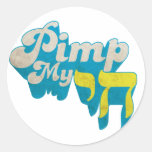 Pimp My CHAI - Funny stylish retro remake Round Sticker