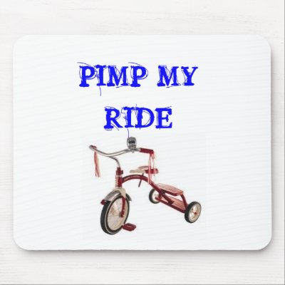 ride bike. PIMP MY RIDE BIKE MOUSE MAT by