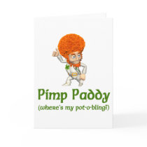 Pimp Paddy St. Patrick's Day Greeting Card