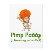 Pimp Paddy St. Patrick's Day Post Card