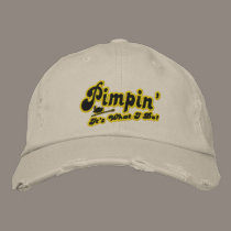 Pimpin' Hat embroidered hats by ogbutch Pimpin' Hat embroidered hats