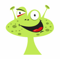 Pimple Face Alien Photo Cut Outs