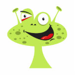 Pimple Face Alien Photo Cut Outs