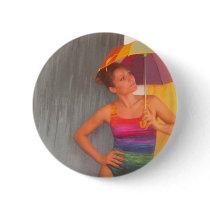 pin button circle girl rainbow umbrella