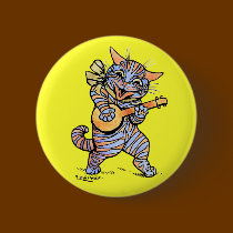 Pin:  Cat by Louis Wain buttons