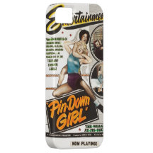 Pin Down Girl Lady Wrestlers Vintage Movie Poster iPhone 5 Covers