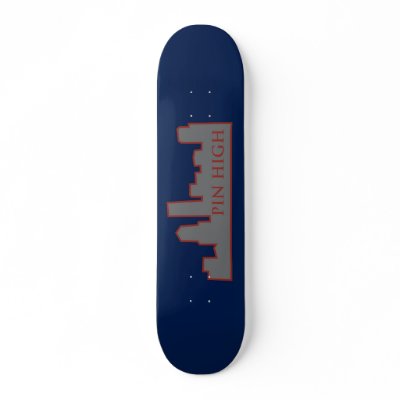 Pin High City Scape skateboard by blain1kr