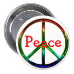 Pin maravilloso del botón del signo de la paz
