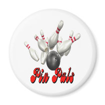 Pin Pals bowling Magnets
