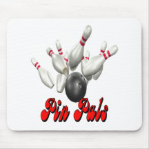 Pin Pals bowling Mousepads