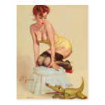 Pin retro de Gil Elvgren del vintage encima de tar Postales