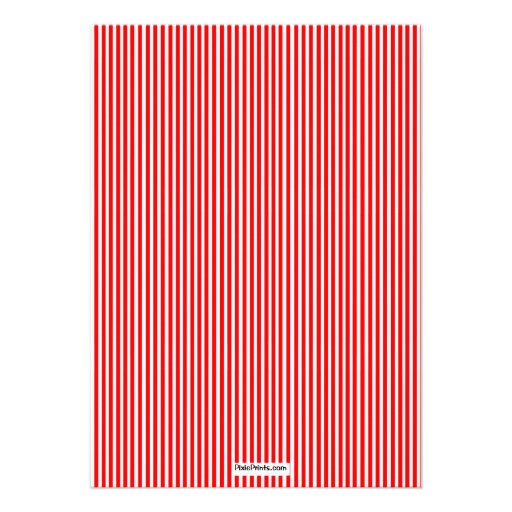 Pin Stripe Nautical Juvenile Birthday Invitation