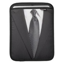 Pin-stripe Suit & Tie iPad Sleeve