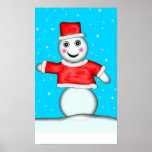 Pin The Nose on The Snowman Game posters