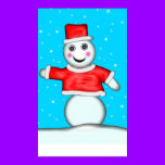 Pin The Nose on The Snowman Game posters