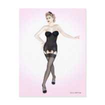 Pin Up 004 Candy Baby Vintage Style Postcard