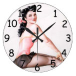 Pin Up Ballerina Clock