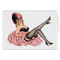 Pin Up Greeting Card