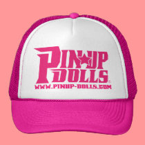 Pin Up Doll Trucker Hat hats