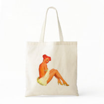 Pin Up Girl Tote Bag
