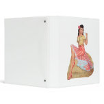 Pin Up Girl Vinyl Binder