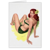 Pin Up Girl Card